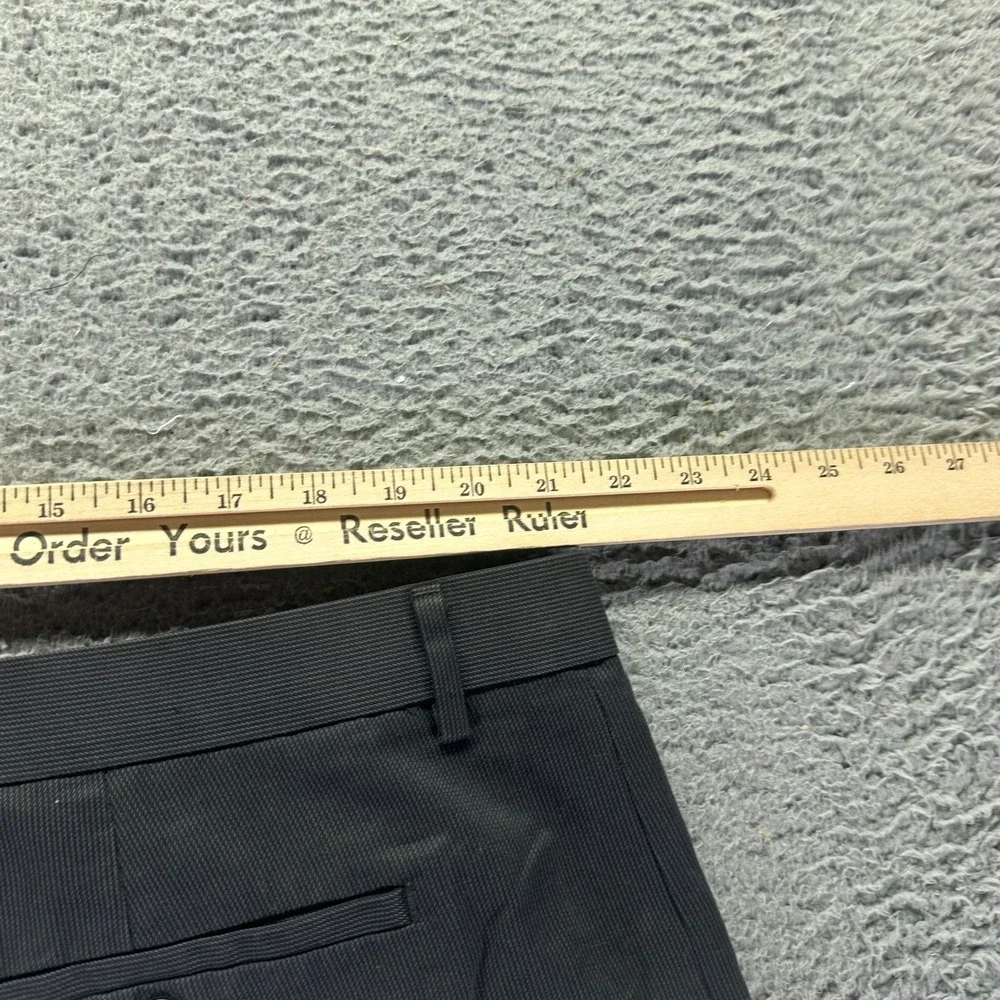 Banana Republic Pant Mens 42x32 Black Cotton Dress Straight Slim Preppy Business